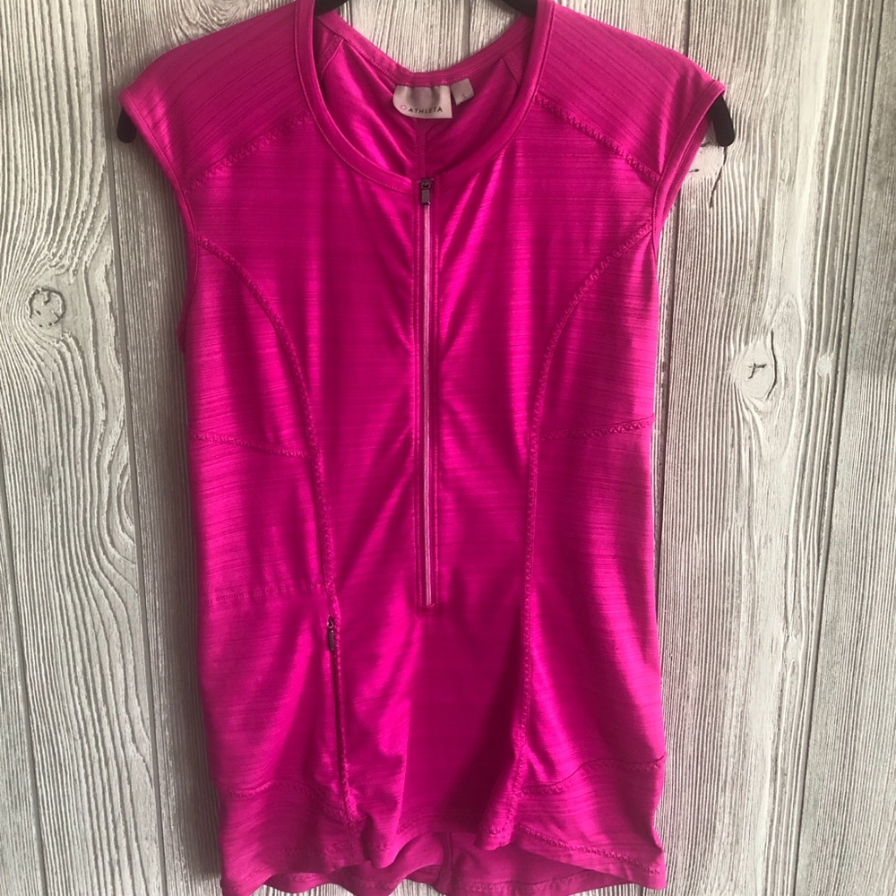 ATHLETA, front zip top, size SMALL